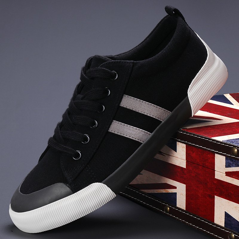 Lightweight breathable versatile casual men's low top flat lace up shoes for men - Image 8