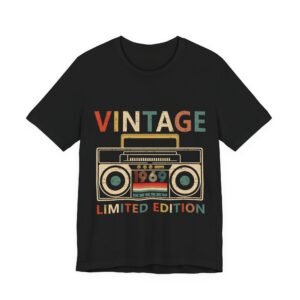Vintage 1969 Boombox Tee - Black